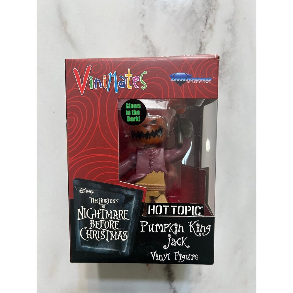 Diamond Select Vinimates Pumpkin King Jack Vinyl Figure Glow Hot Topic Exclusive